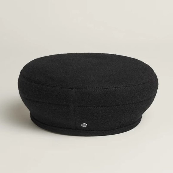 HERMES Paris Saint-Honore Clou de Selle Wool Cashmere Beret